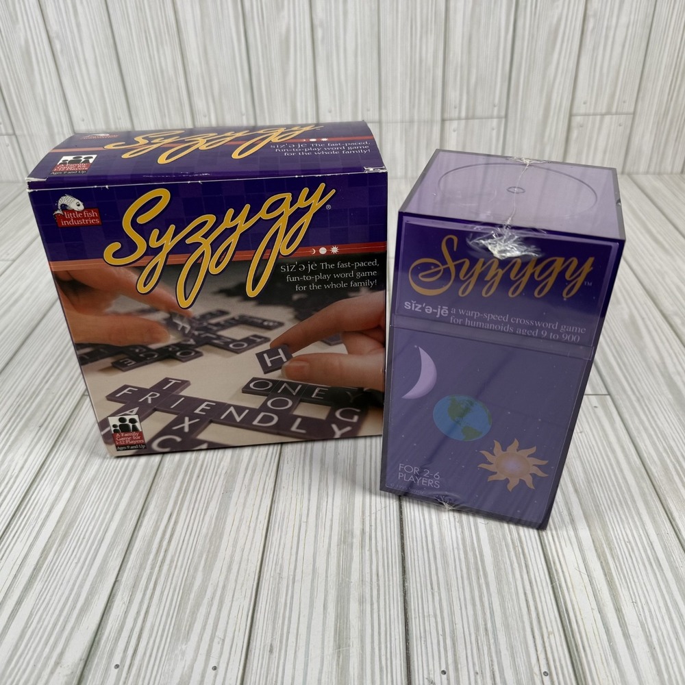 Syzygy Word Game Fast-Paced Fun-to-play Word Game 1999 Crossword‎ NEW SEALED USA